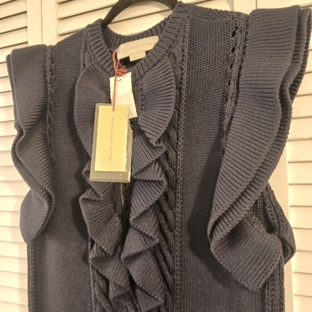 dress/sweater.  wool .  Stella McCartney.  in navy blue.  Completely new, unworn